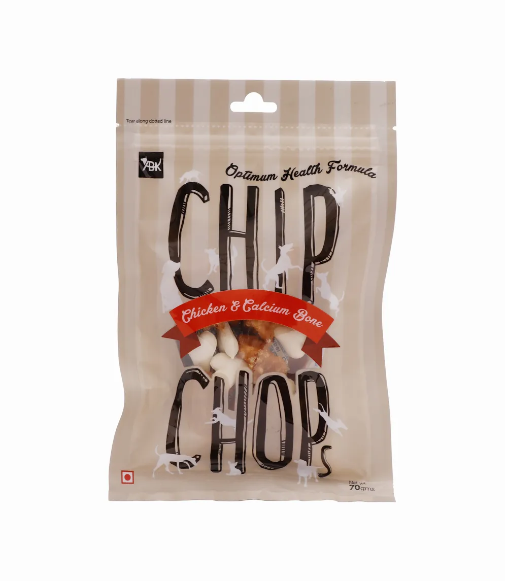 Chip Chop Chicken  and  Calcium Bone Adult Dog 70g