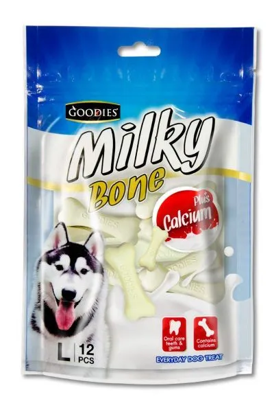 Goodies Milky Bone Calcium Plus Milk Flavour – Large Adult Dog 4Pcs