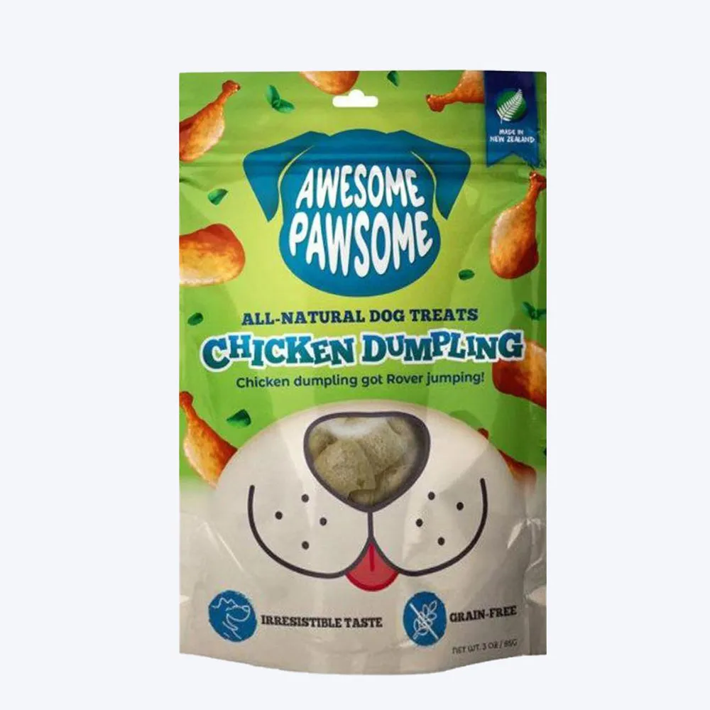 Awesome Pawsome All Natural Dog Treats – Chicken Dumpling Adult Dog 85g
