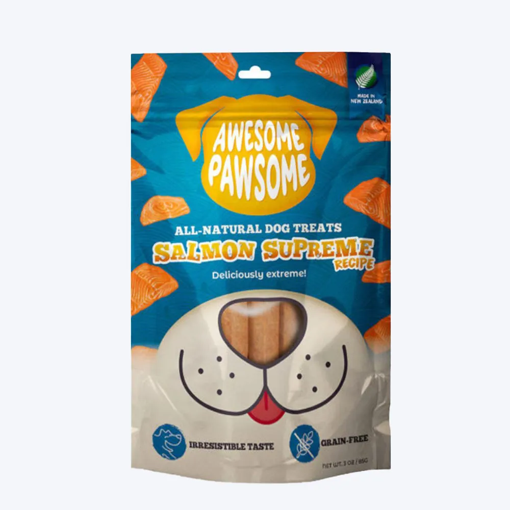 Awesome Pawsome All Natural Dog Treats – Salmon Supreme Recipe Adult Dog 85g