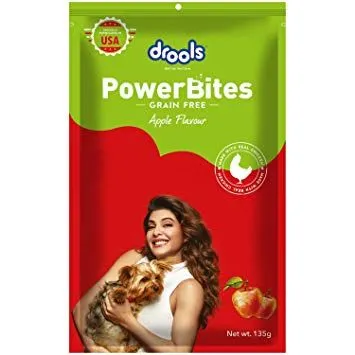 Drools Power Bites Grain Free Carrot Flavour Strips Adult Dog 135g
