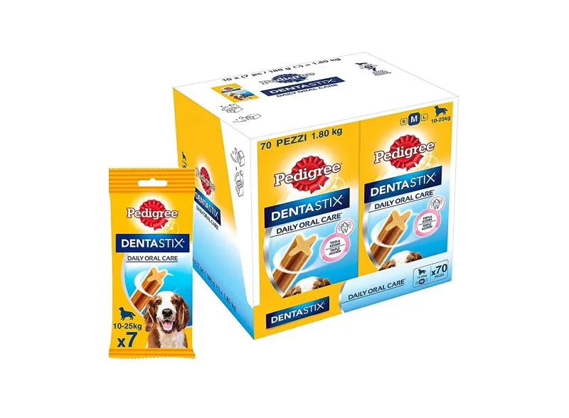 Pedigree Dentastix Medium Breeds Dogs – 7pcs – Pack Of 10 Adult Dog