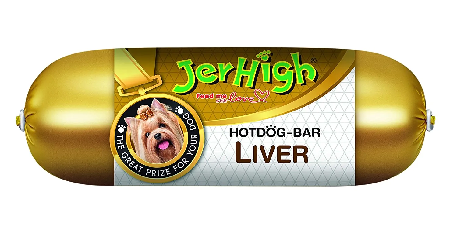 JerHigh HotDog-Bar Liver 150 G Pack of 6 Adult Dog