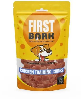 First Bark Yummylicious Treats Chicken Training Cubes Adult Dog 70g
