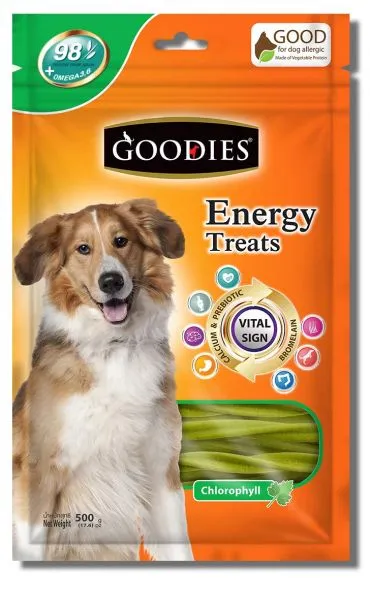 Goodies ‘Twisted Sticks – Green -Chlorophyll’ Adult Dog 125g