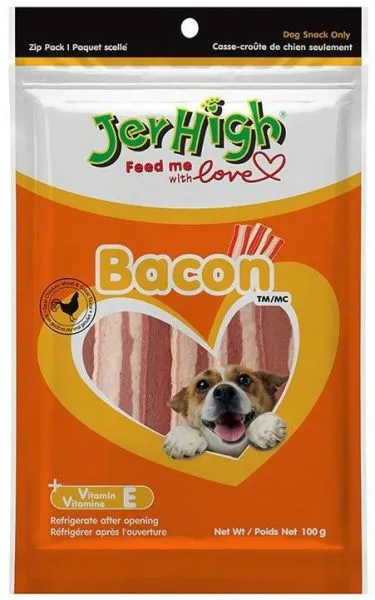 JerHigh Bacon 100 G Pack of 6 Adult Dog