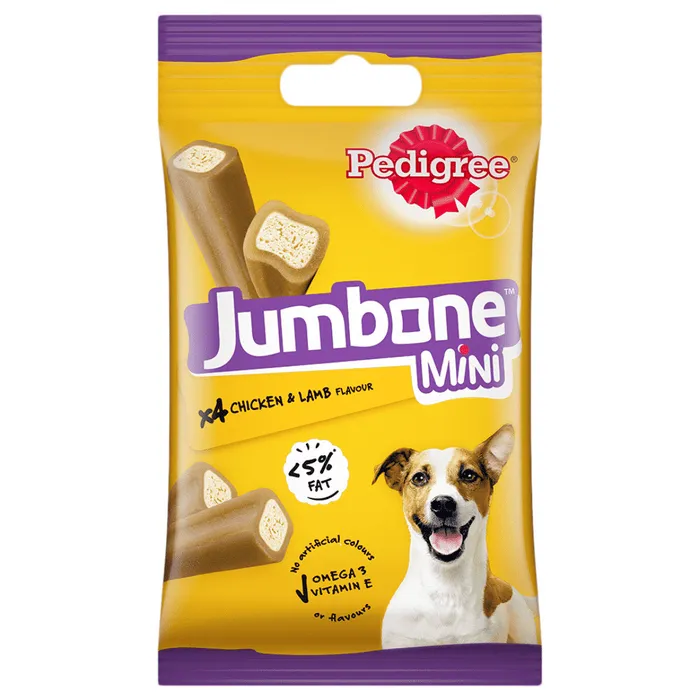 Pedigree Jumbone Mini with Chicken  and  Lamb Flavour Adult Dog 160g