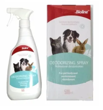 Bioline Pet Deodorizing Spray For Dogs  and  Cats Adult Dog
