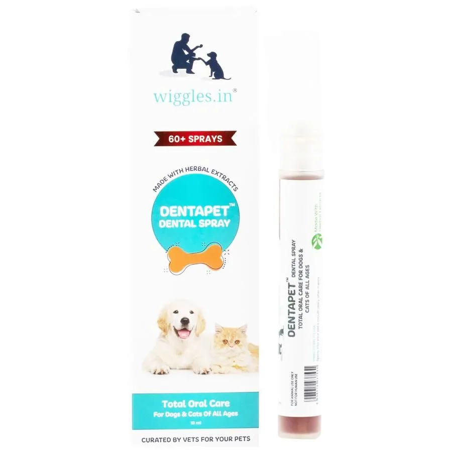 Wiggles Organic Dental Spray Total Oral Care For Dogs  and  Cats Adult Dog
