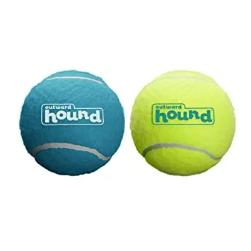 Outward Hound Squeaker Ballz Dog Toy –  Large  –  Pack Of 2  All Ages
