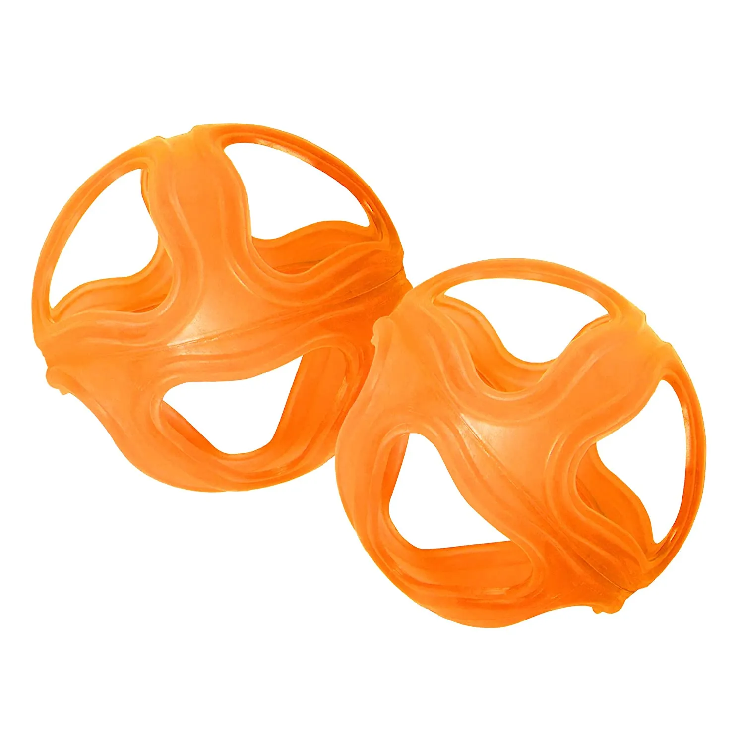 Outward Hound Woofie Ballz Dog Toy –  Orange  –  Pack Of 2  All Ages