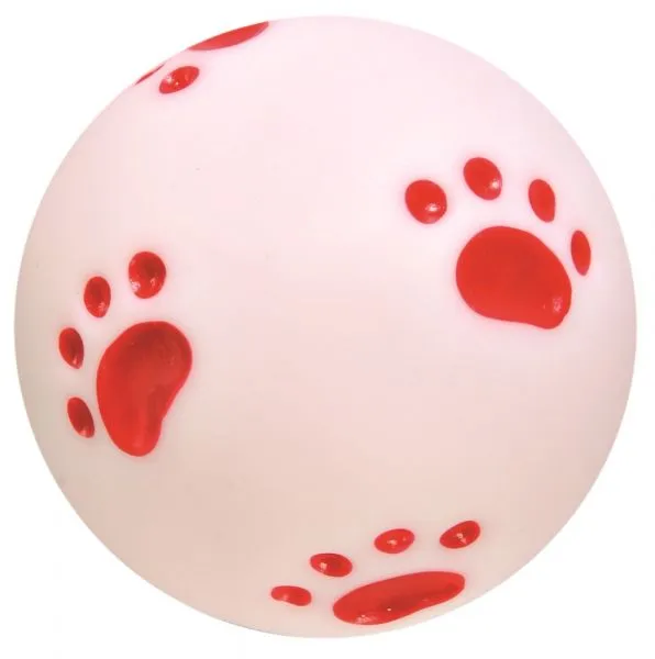 Trixie Ball With Paw Prints Vinyl Dog Toy All Ages