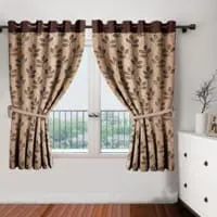 Cortina Daffodil Window Curtain – Coffee – 1 Unit