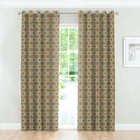 Decorous Door Curtain Abstract – Coffee – 120 cm X 210 cm