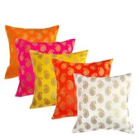 Shades Pink Parrot Paisley Cushion Cover – 40×40 cm – 5 Units