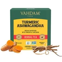 Vahdam Herbal Tea – Turmeric Ashwagandha – 15 Tea-Bags