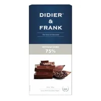 Didier and Frank Intense Dark 75percent Dark Chocolate – 100 gms