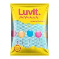 Luvit Smackers Lollipop Fruit Flavoured – 6×10 gms