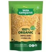 Tata Sampann 100percent Organic Unpolished Chana Dal – 1 kg