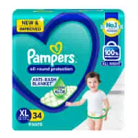 Pampers All-Round Protection Pants – Extra Large (XL) – 34 U