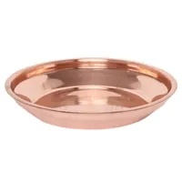 Copper Pooja Taman – Plate – Size 9 – 1 Unit