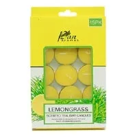 Scented Tea Light Candles – Lemon Grass – 15 Pieces