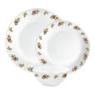 La Opala W and L Petite Roses Dinner Set – 18 Pieces