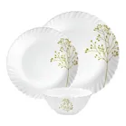 La Opala W and L Blissful Green Dinner Set – 18 Pieces