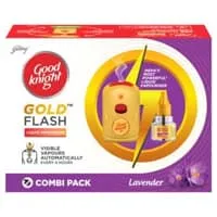 Good Knight Gold Flash Liquid Vapouriser (Machine + Refill 45 ml) – Lavender – 1 U