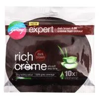 Godrej Expert Rich Creme Hair 4.06 Colour Dark Brown – 20 gms