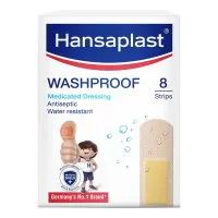 Hansaplast Washproof Medicated Dressing – 8 Units