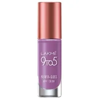 Lakme 9to5 Primer + Gloss Nail Color – Lilac Link – 6 ml