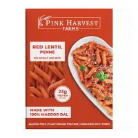 Pink Harvest Farms Red Lentil Penne Pasta – 200 gms