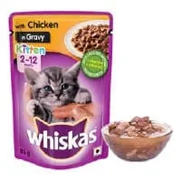 Whiskas Kitten Chicken In Gravy (2-12 Months) – 85 gms
