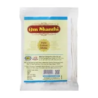 Cycle Om Shanthi Pure Cotton Wicks – 60 Units