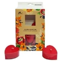 Pan Aromas Crystal Collection Scent Candle – Heart – 6 Units