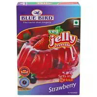 Blue Bird Strawberry Flavour Veg Jelly Crystals – 100 gms