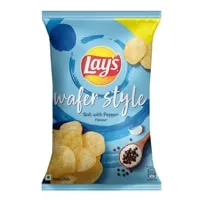 Lay’s Wafer Style Potato Chips – Salt With Pepper – 48 gms