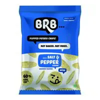 BRB Popped Potato Chips – Salt and Pepper Flavour – 52 gms