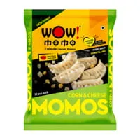 Wow Corn and Cheese Momos – 10 Pieces
