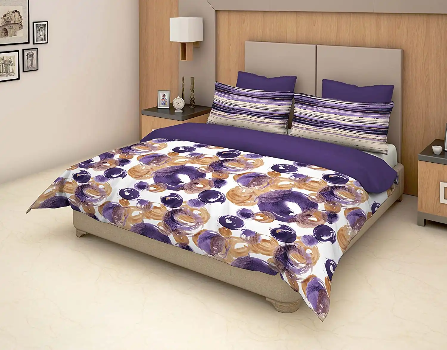 Trident Dusk and Dawn Double Bedsheet MEHBL 144 TC – Abstract