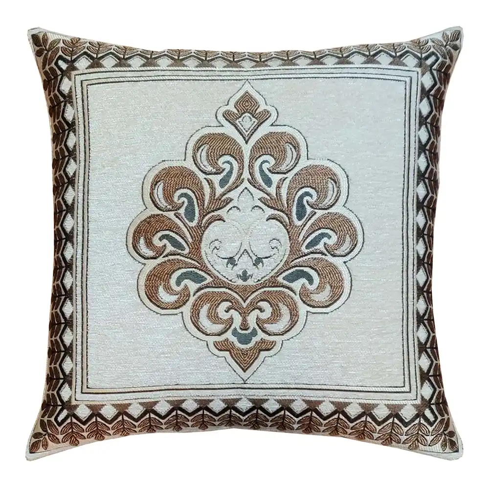 MHF Cushion Cover Shield 01 – Beige – 1 Unit