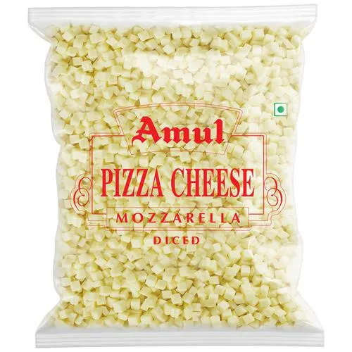 Amul Mozzarella Diced Pizza Cheese (Frozen) – 1 kg