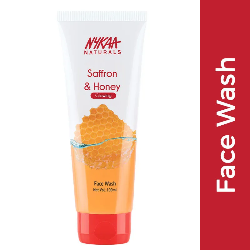 Nykaa Naturals Saffron and Honey Glowing Face Wash – 100 ml