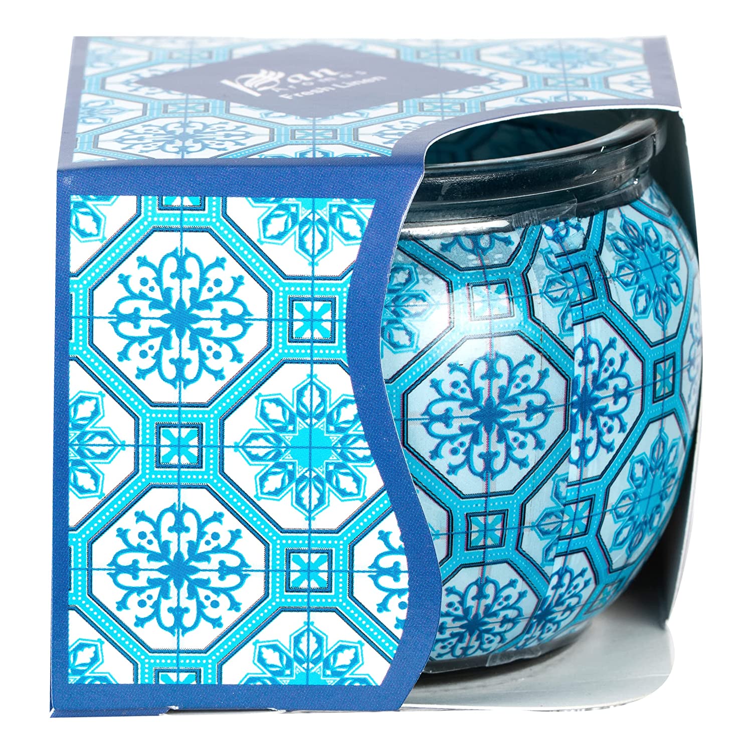 Shrink Sleeve Glass Candle – Fresh Linen – 1 Piece