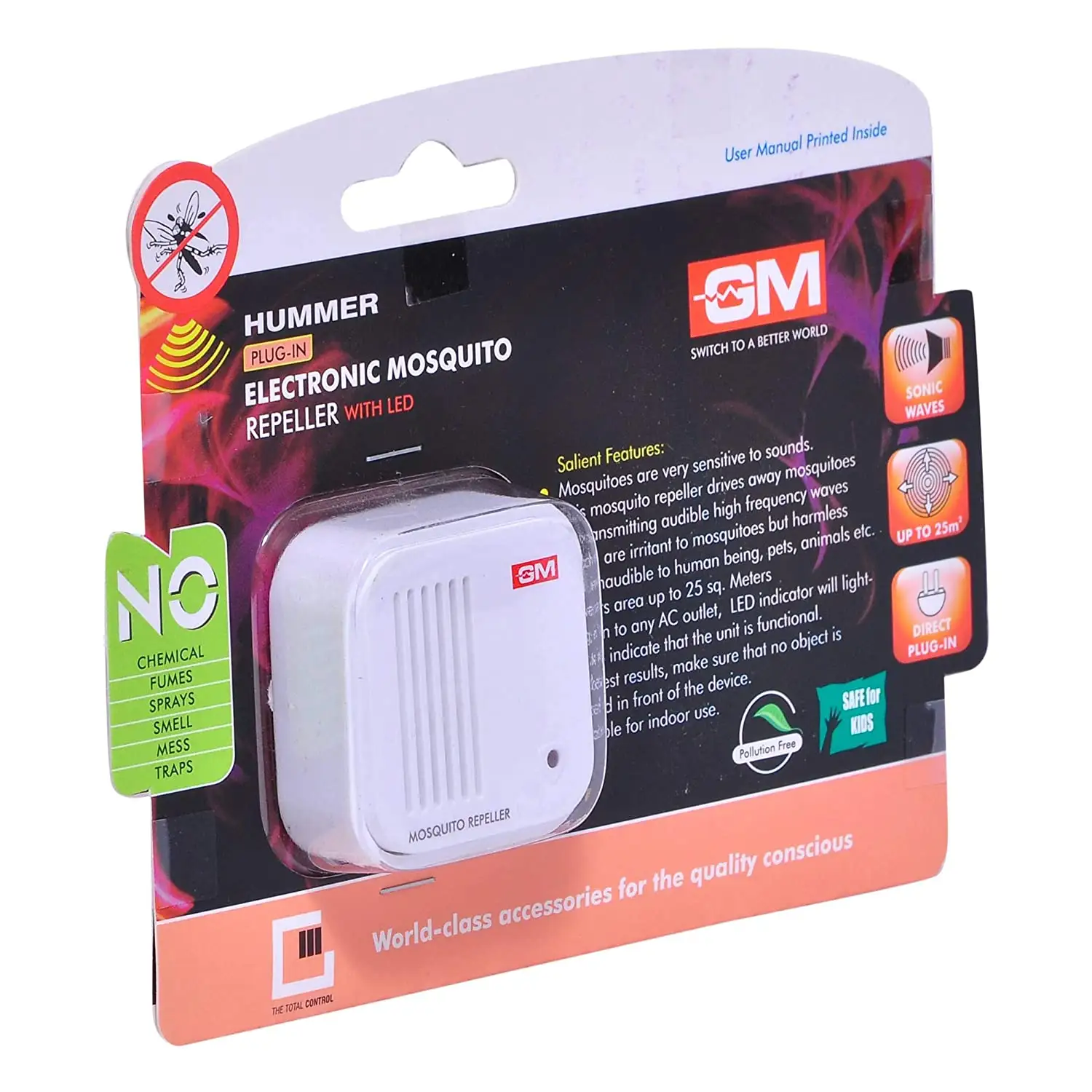 GM Hummer Electric Mosquito Repeller – 1 Unit