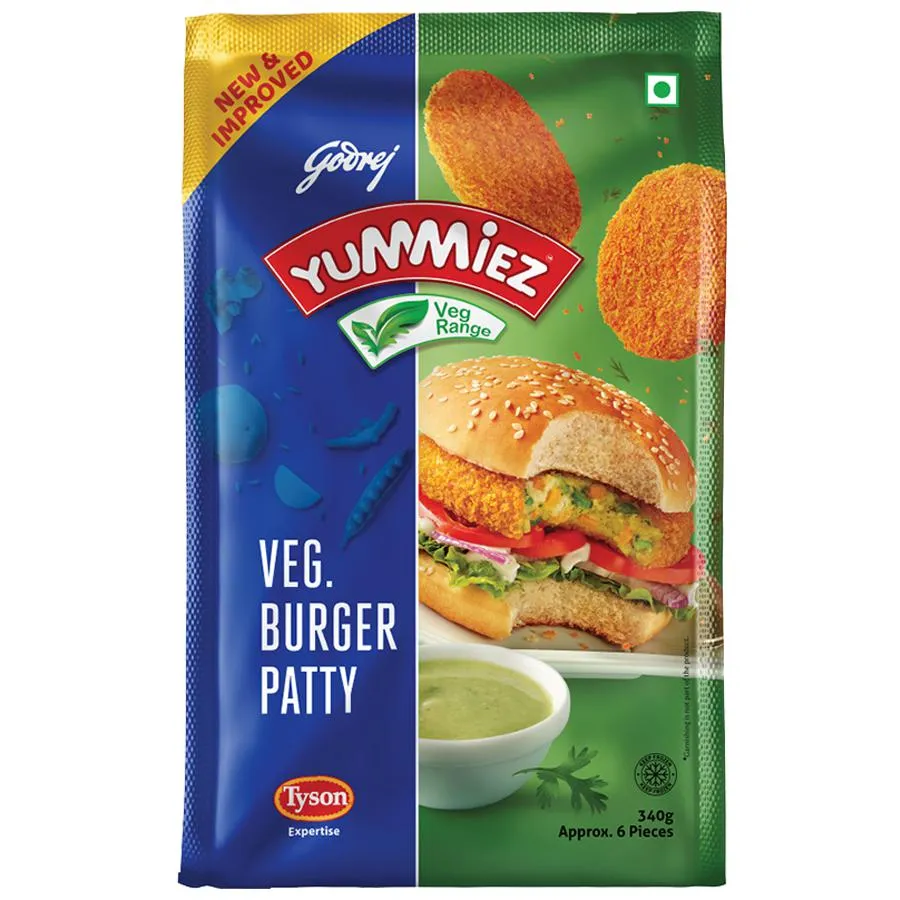 Godrej Yummiez Veg Burger Patty – 340 gms