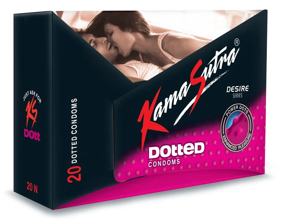 Kamasutra Dotted Condoms – 20 Pieces