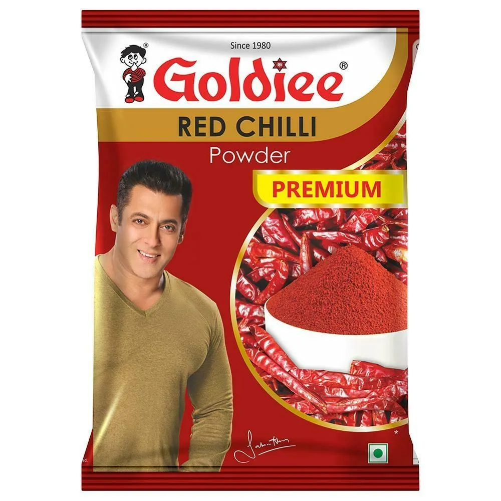 Goldiee Red Chilli Powder Pouch – 500 gms