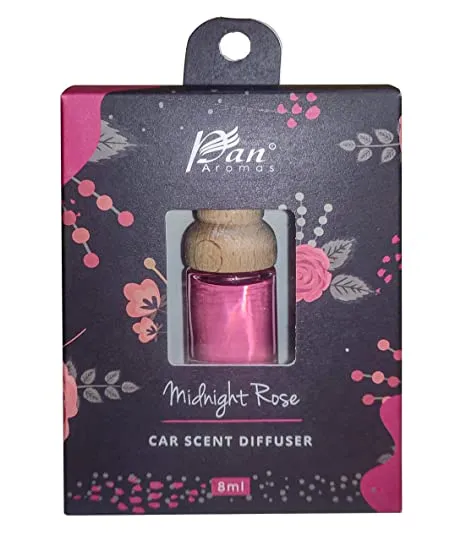 Pan Aromas Car Scent Reed Diffuser – Midnight Rose – 8 ml